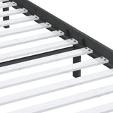 3100611 Bed Frame without Mattress Grey Solid Wood 200x200 cm