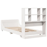 Bed Frame without Mattress White 90x200 cm Solid Wood Pine 3323699