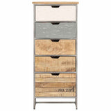286535 Drawer Cabinet 45x30x105 cm Solid Mango Wood