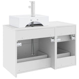 Bathroom Furniture Set 2 pcs White Engineered Wood 3403968