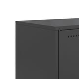 TV Cabinet Black 100.5x39x60.5 cm Steel 846512