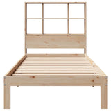 Bookcase Bed without Mattress 100x200cm Solid Wood Pine 3322558