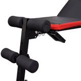Adjustable Sit-up Bench with Barbell and Dumbbell Set 60.5 kg 275348
