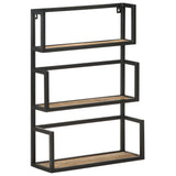 Wall Shelf 60x20x85 cm Rough Mango Wood 321074