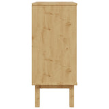 Chest of Drawers OTTA Black 76.5 x 39.5 x 90 cm Solid Pine Wood 42041750