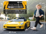 Kids Electric Car, 12V Licensed RUF GT Ride on Car with Suspension, Remote Control, Music for 3-5 T3398P422387