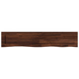 Live Edge Table Top 150 x 30 x 3.5 cm Rectangular Dark Brown 938422