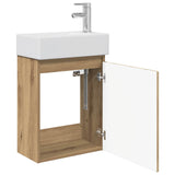 Bathroom Vanity Unit with Tap Artisan Oak 45.5 x 22.5 x 84 cm 889460