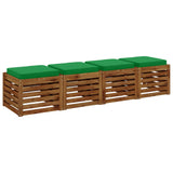 4-Piece Seat Cushions VUGHT 4 pcs 100% Polyester Green 946287