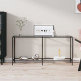Console Table Transparent 160x35x75.5 cm Tempered Glass 331698