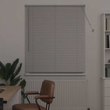 Venetian Blinds Height Adjustable Silver 130 x 120 cm Aluminium 42005901