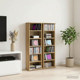 CD Cabinet 2 pcs Artisan Oak 32 x 17 x 92 cm Engineered Wood 8012761