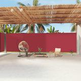 Retractable Side Awning Red 220x1200 cm 318089