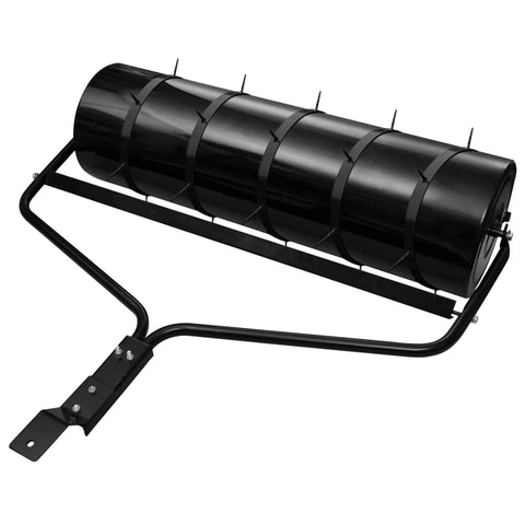 Garden Lawn Roller Pull with Aerator Clamps Black 63 L Iron 3308005