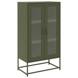 Highboard Olive Green 68x39x123 cm Steel 853360