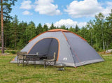 Camping Tent with Roof Grey and Orange 335 x 275 x 180 cm 42028639
