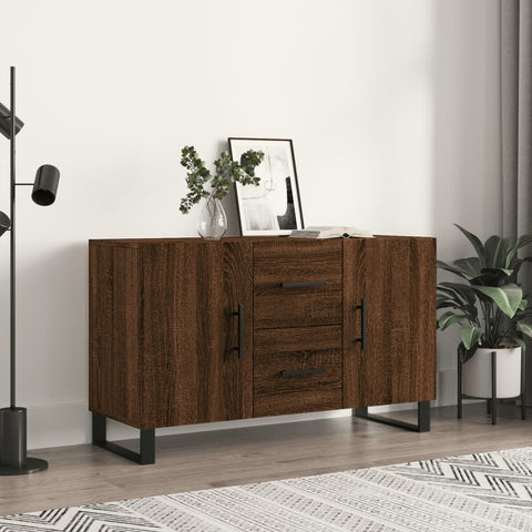 ZNTS Sideboard Brown Oak 100x36x60 cm Engineered Wood 828203