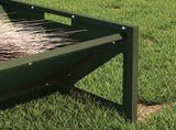 Livestock Feeding Trough Olive Green 108 x 50 x 28 cm 874616
