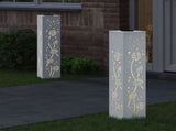 Solar LED Pathway Light 2 pcs Warm White 18 x 18 x 80 cm 879773