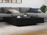 Coffee Table Black Oak 100 x 100 x 31 cm Engineered Wood 863008