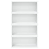 CD Storage Rack 4 pcs White 40 x 17 x 17 cm Engineered Wood 8012708
