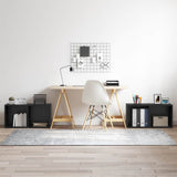 TV Cabinet Set 4 pcs Black 37 x 35 x 37.5 cm Engineered Wood 875092