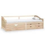 3-Seater Day Bed without Mattress Solid Pinewood 90x200cm 322169