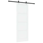 Sliding Door Manual White and black 83 x 232 cm 3333509