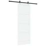 Sliding Door Manual White and black 83 x 232 cm 3333509