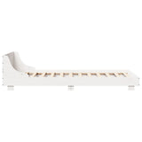 Bed Frame without Mattress White 90x200 cm Solid Wood Pine 850738