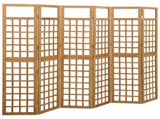 6-Panel Room Divider/Trellis Solid Fir Wood 242.5x180 cm 316481