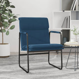 Lounge Chair Blue 55x64x80 cm Fabric 351349