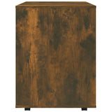 Rolling Cabinet Smoked Oak 60x53x72 cm Engineered Wood 815969