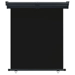 ZNTS Balcony Side Awning 145x250 cm Black 48424