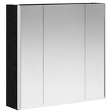 Bathroom Mirror Cabinet Black Oak 63.5 x 15.5 x 60.5 cm 889248