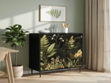 Sideboard RHENEN Black Oak 69 x 33 x 76 cm Engineered Wood 8006929