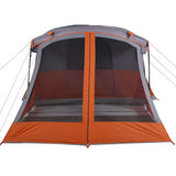 Camping Tent with Porch 4-Person Orange Waterproof 94538