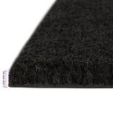 Door Mat Black 100x300 cm Tufted Coir 155582