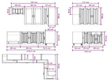 Kitchen Unit LUCCA 8 pcs White Engineered Wood 3438477