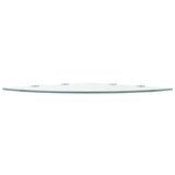 Corner Shelves 2 pcs with Chrome Supports Glass Clear 45x45 cm 3051594