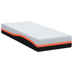 Mattress White and Grey 80 x 200 cm Memory Foam 4106300