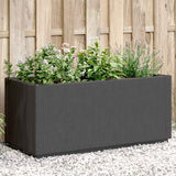 Garden Planter Dark Grey 80x36x35 cm PP 368777