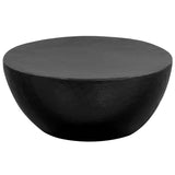 Coffee Table Hammered Aluminium 70x30 cm Black 246510
