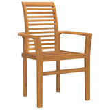 Dining Chair 4 pcs Brown 62 x 55 x 94 cm Solid Teak Wood 42007596