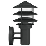 Outdoor Wall Lights 2pcs Black Stainless Steel 4006233