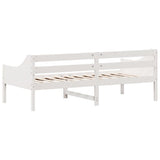 ZNTS Day Bed without Mattress White 80x200 cm Solid Wood Pine 842827