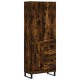Highboard Smoked Oak 69.5x34x180 cm Engineered Wood 3196040
