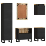 5 Piece Bathroom Furniture Set Solid Wood Mango 3200645