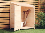 Garden Shed Natural Wood Solid Fir Wood Medium Garden Shed 152178