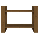 Book Cabinet/Room Divider Honey Brown 80x35x56.5 cm Solid Wood 813897